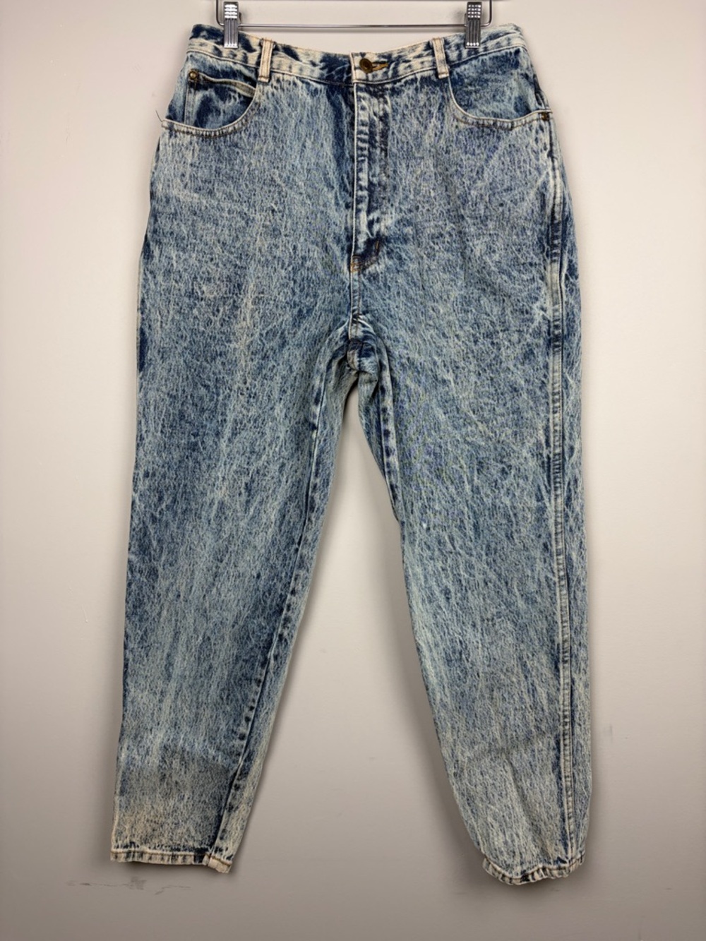 Vintage Gitano Acid Wash Jeans High Rise Tapered Mom Jeans Size 18